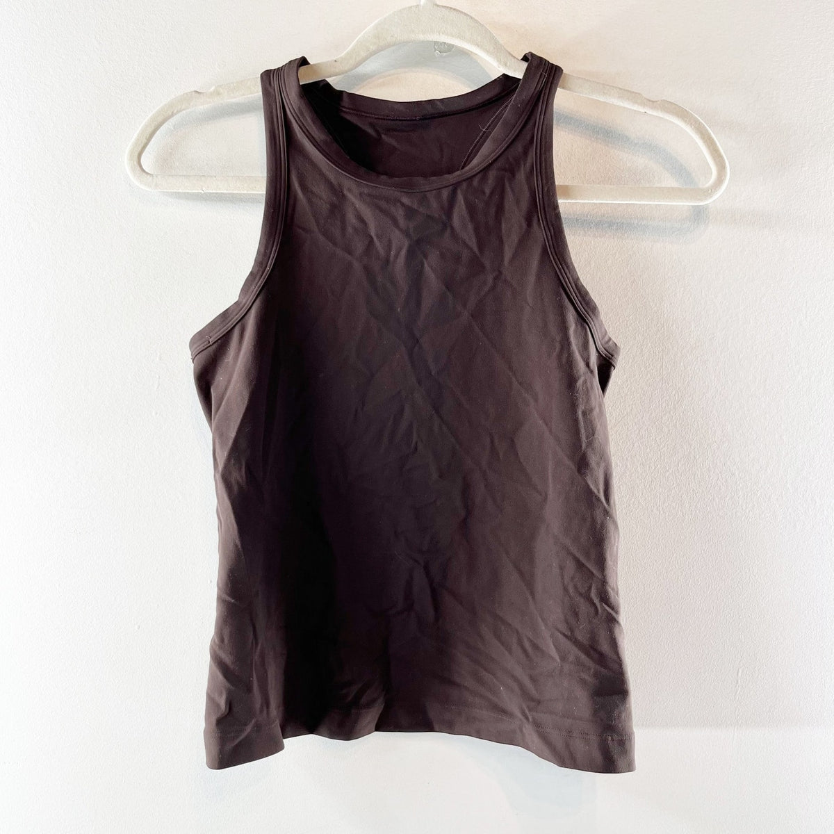 Lululemon Align Waist-Length Racerback Tank Top Espresso Brown 6