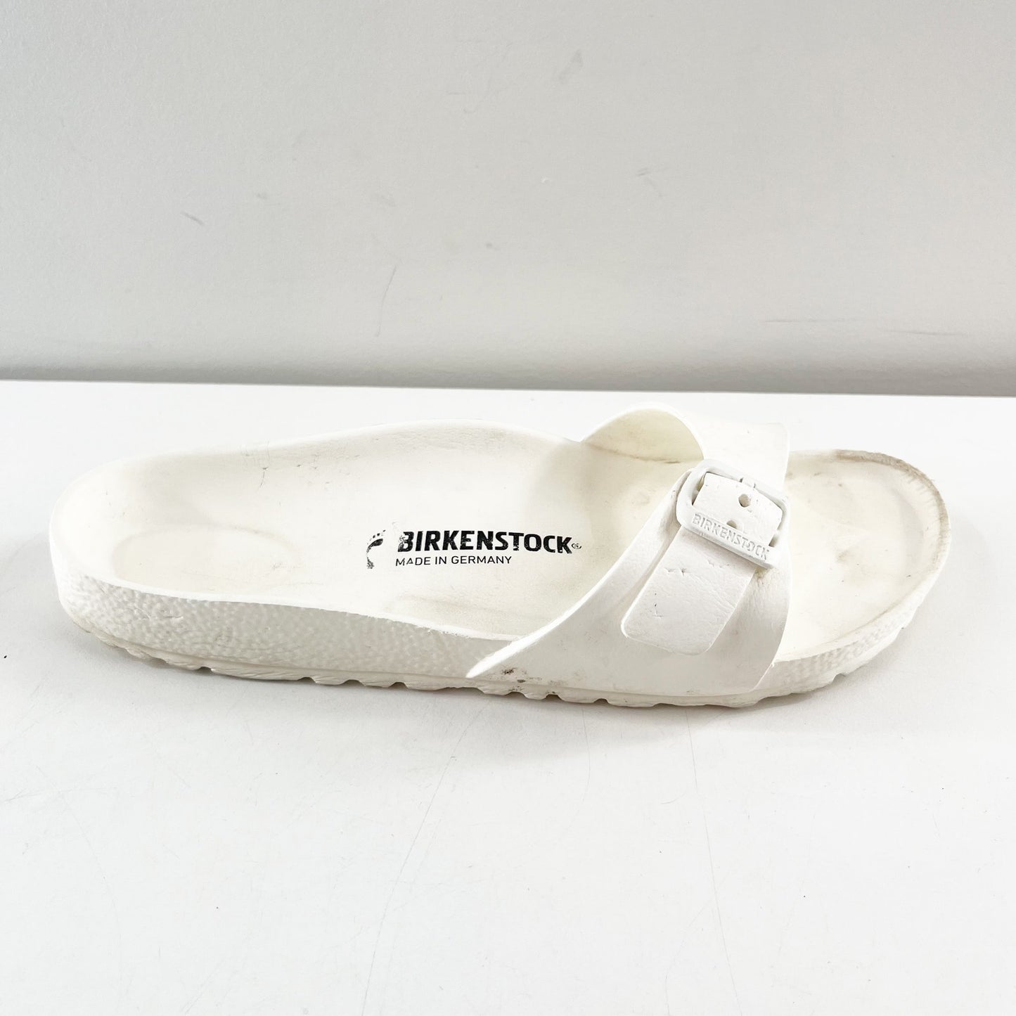 Birkenstock Madrid Eva Buckle Slide Sandals White 38 / 7