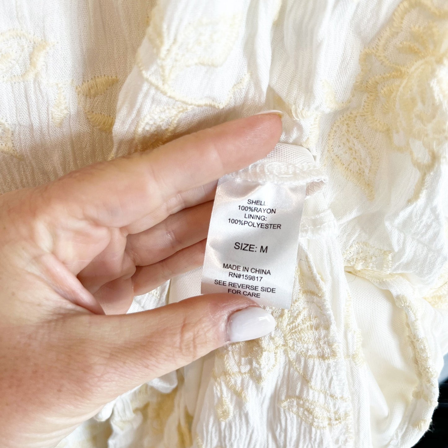 Altar'd State Roxanne Layered Tiered Ruffle Maxi Dress Ivory Yellow Medium