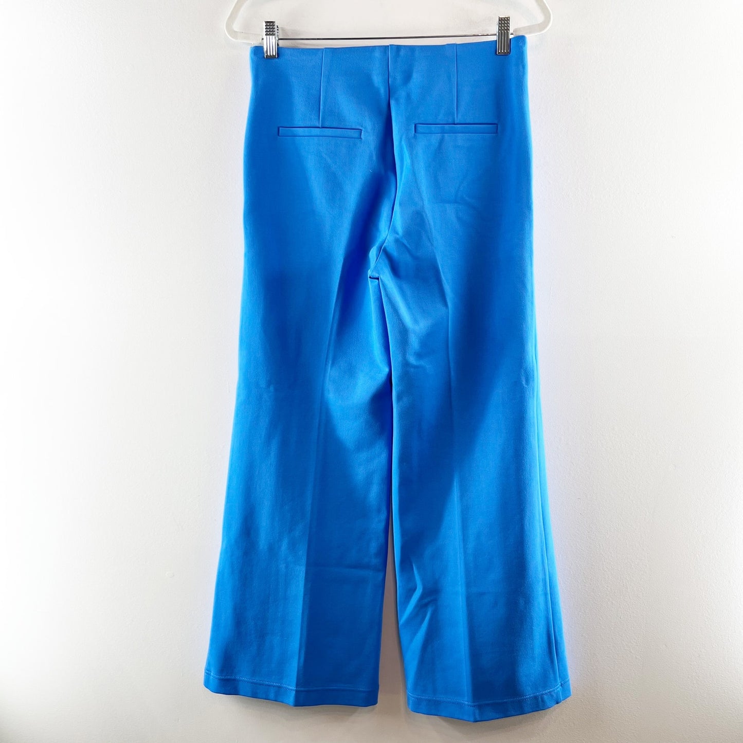 LOFT High Rise Wide Leg Pants Blue Medium