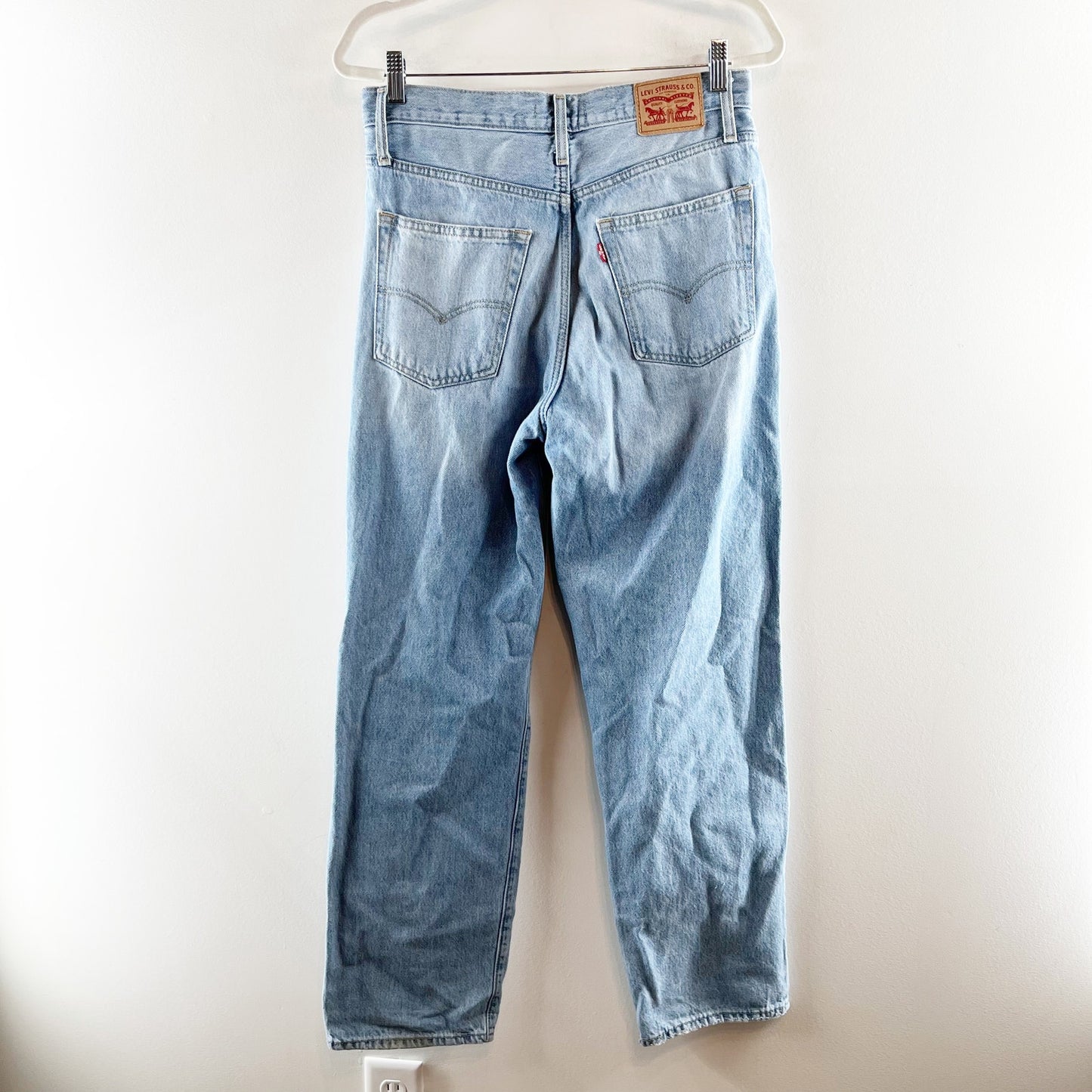 Levi's Mid Rise 94 Baggy Distressed Jeans Blue 29 / 8