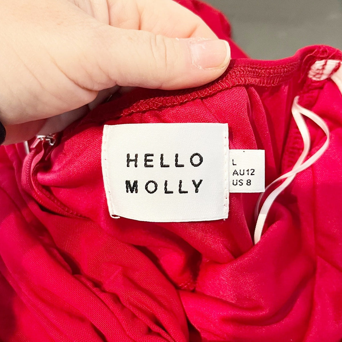 Hello Molly Red Strapless Cutout Mini Dress 8