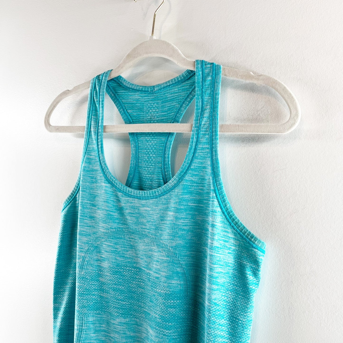 Lululemon Swiftly Tech Racerback Tank Top Heathered Blue Tropics 8