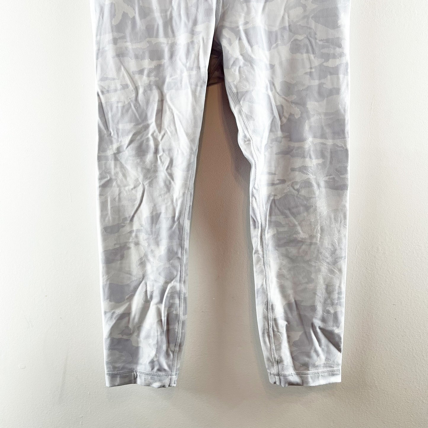 Lululemon Wunder Under High-Rise Crop Leggings Incognito Camo Alpine White 12