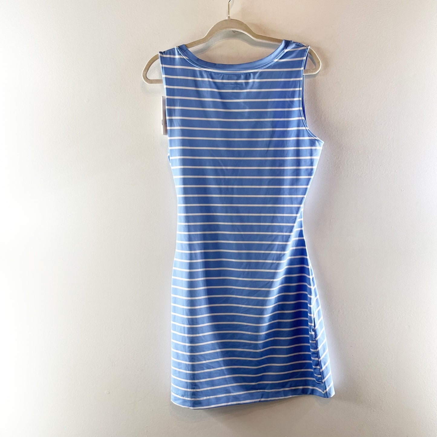 Vineyard Vines Sleeveless Sankaty Side Tie Striped Mini Dress Blue Medium