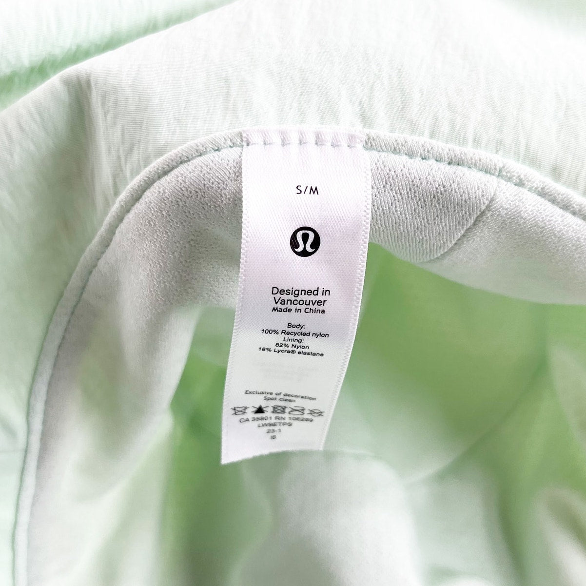 Lululemon Wide Brim Logo Bucket Hat Mint Moment Green