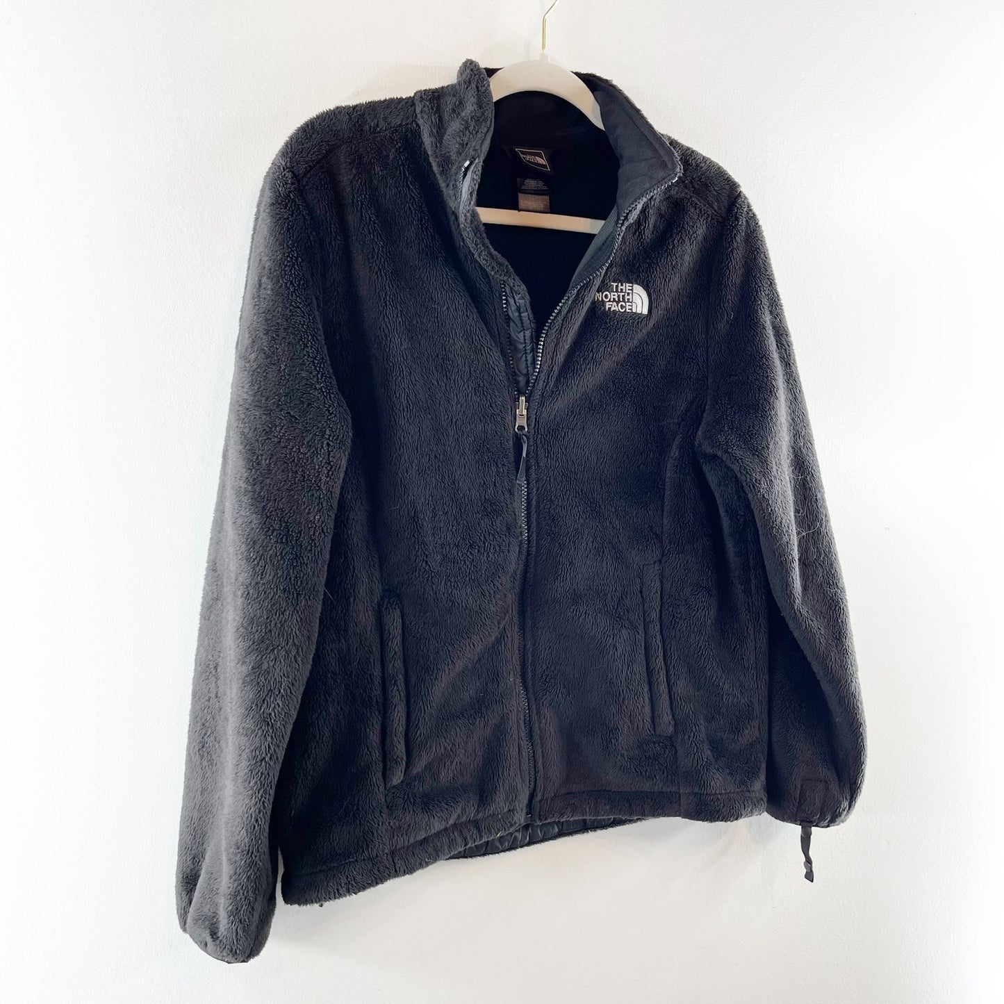 The North Face Osito Full Zip Fleece Fuzzy Jacket Black Large