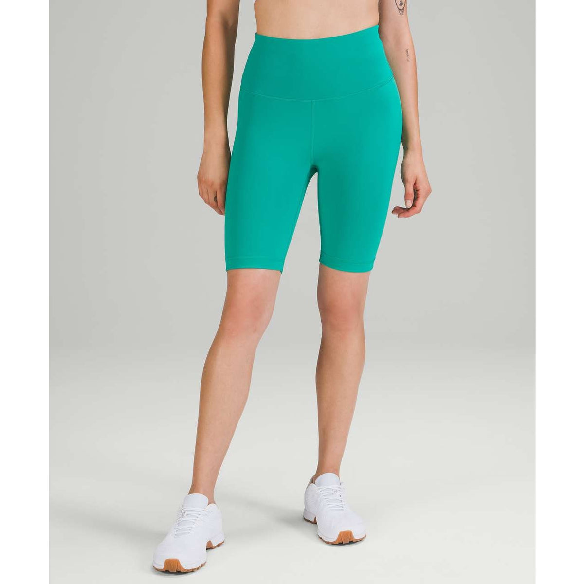 Lululemon Wunder Train Pull On High Rise Running Short 8" Maldives Green 6