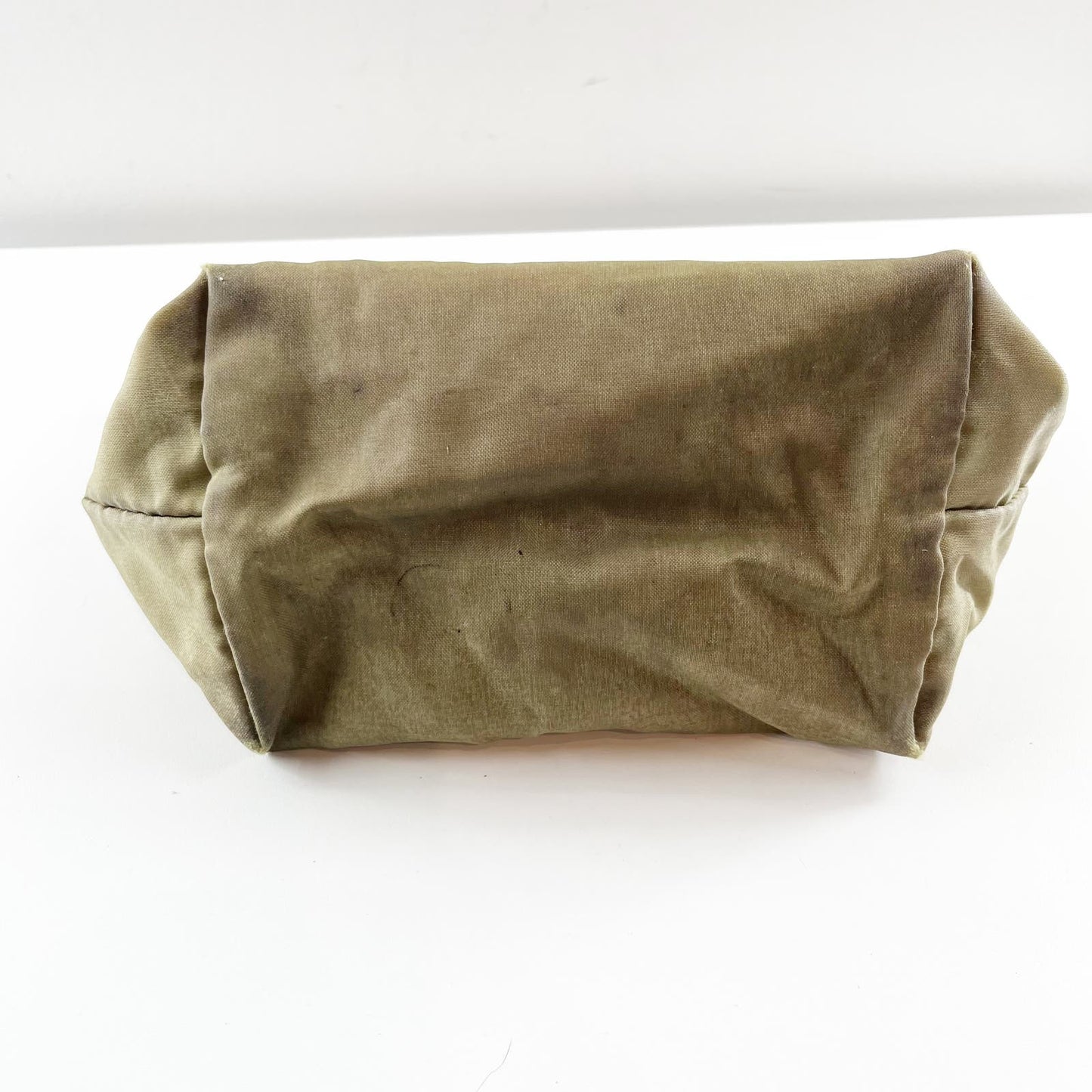 Longchamp Purse Le Pliage Small Top Handle Nylon Army Green Brown