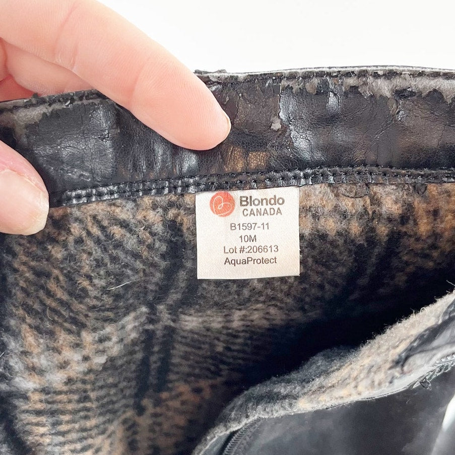 Blondo Canada Waterproof Knee High Riding Boots Black 10