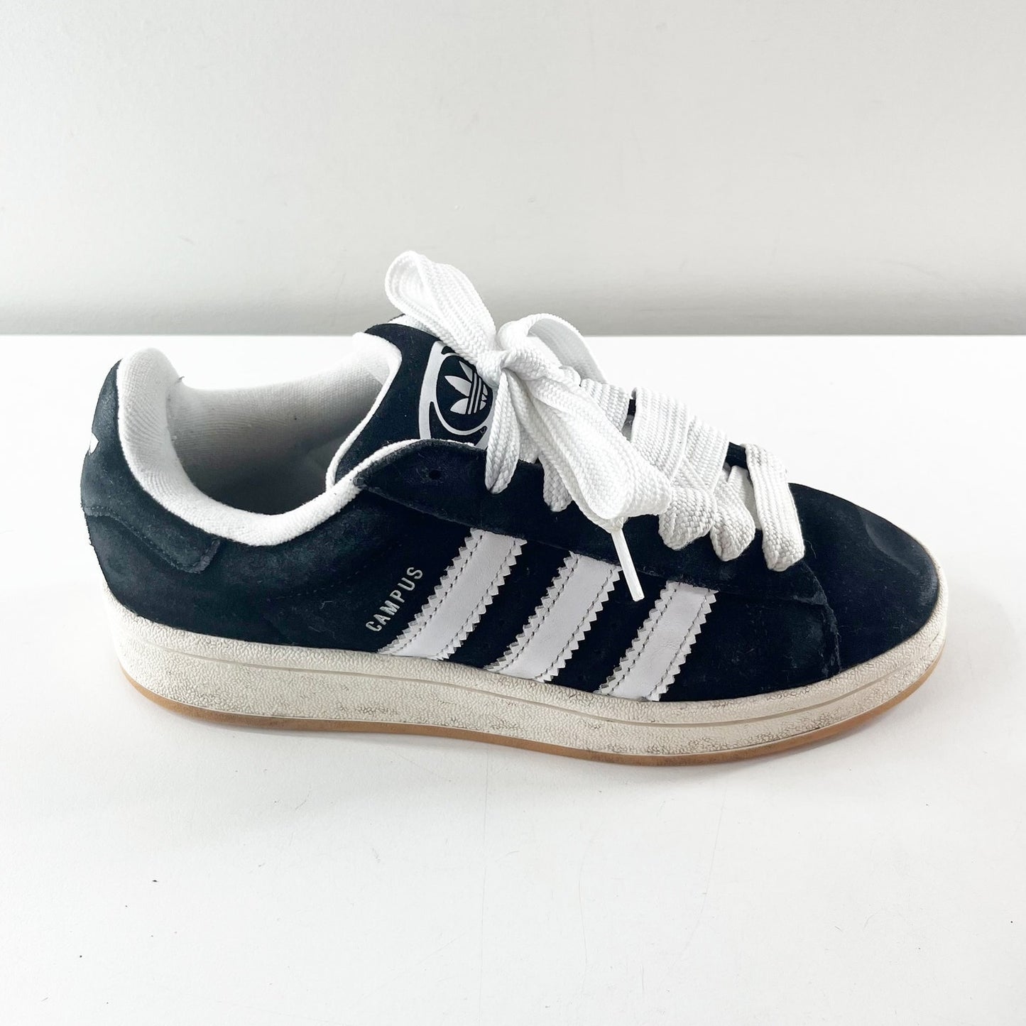 Adidas Originals Campus Shoes Sneakers in Black And White Stripe Mens 6 / W 7