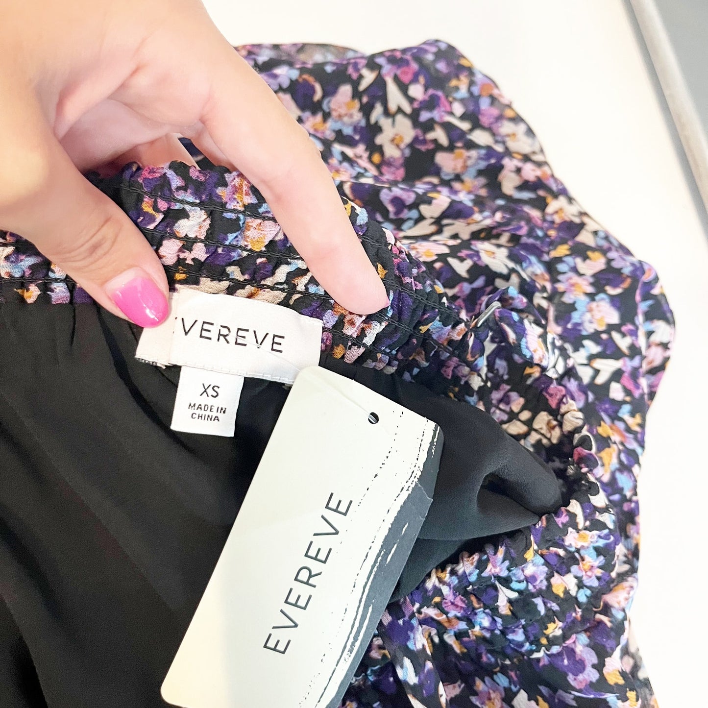 Evereve Fiona Square Neck Floral Sleeveless Maxi Dress Purple XS
