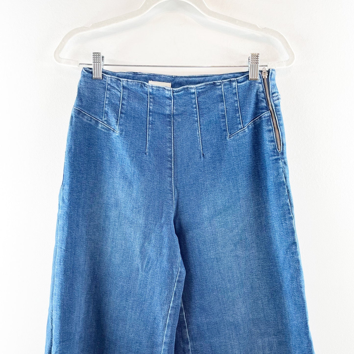 Anthropologie Pilcro A-Line Trapeze High-Rise Wide-Leg Jeans Blue 27 / 4