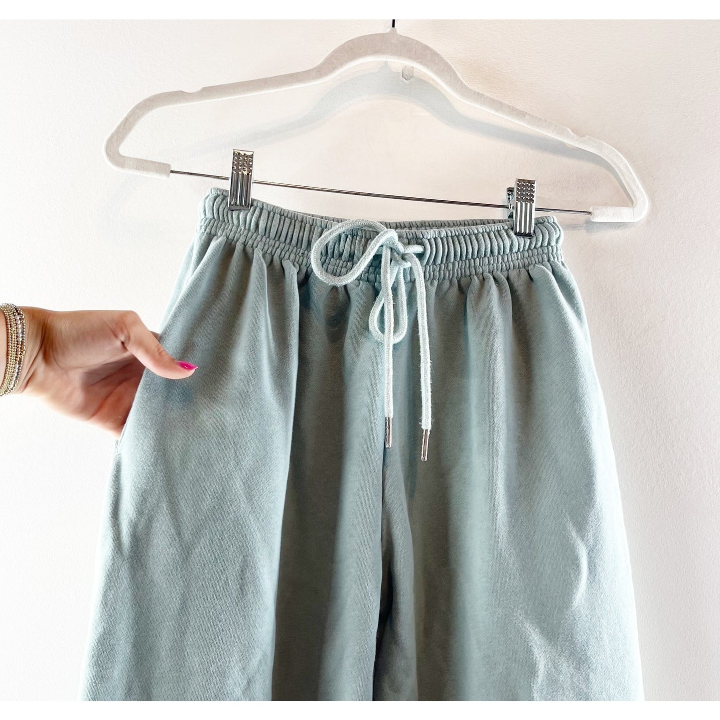 White Fox Jogger Sweatpants Green XS