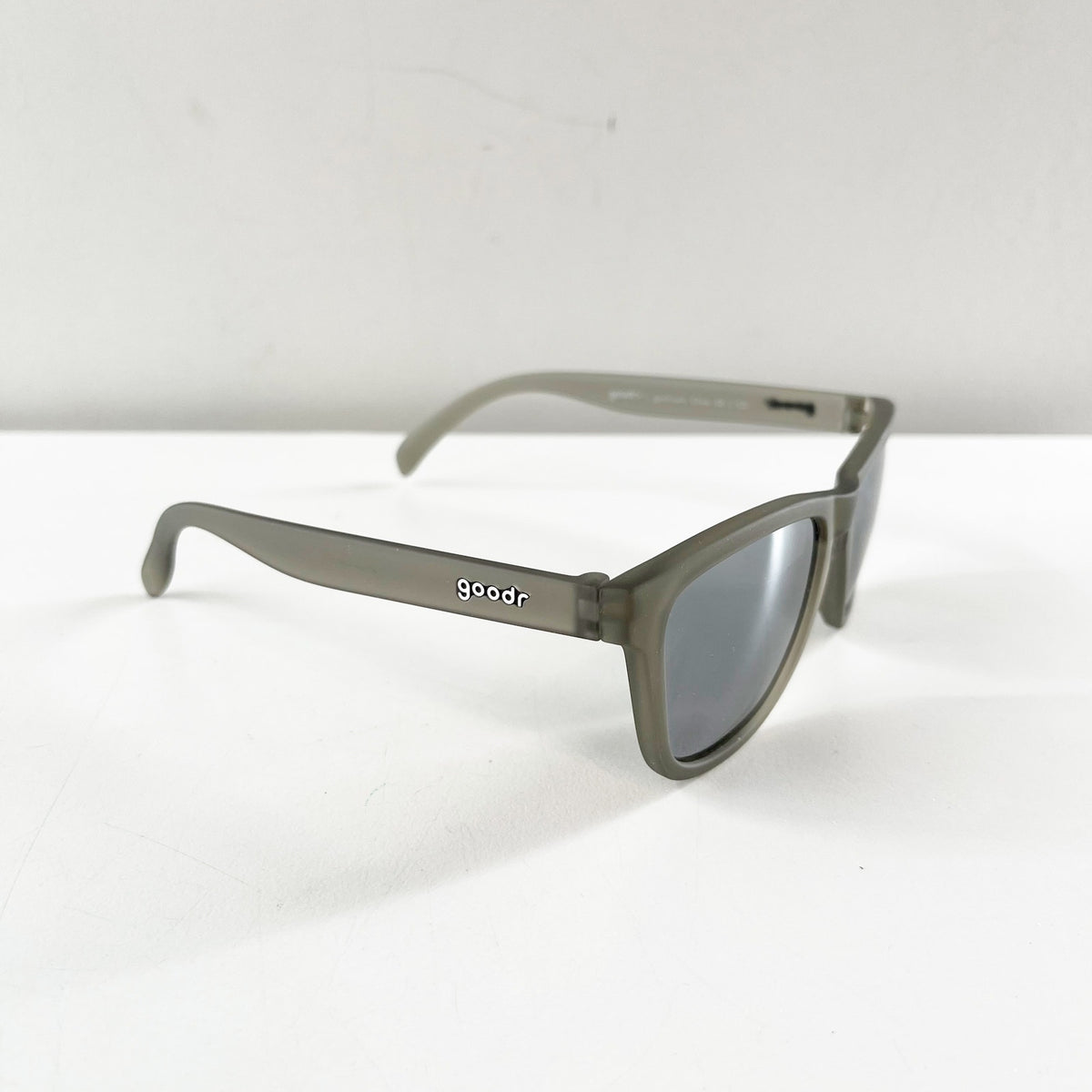 Goodr 'Going to Valhalla' Chrome Reflective Sunglasses Gray Unisex
