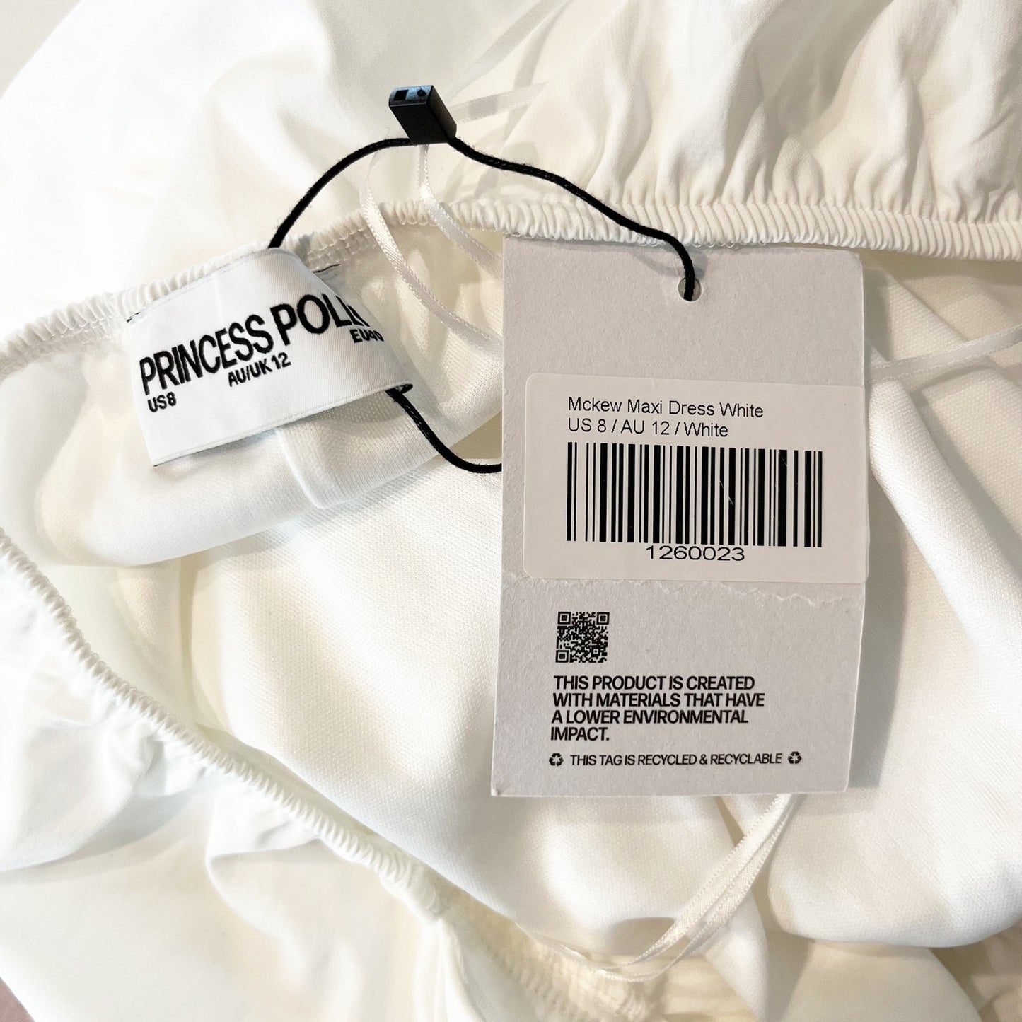 Princess Polly Mckew Sleeveless Crossback Tiered Maxi Dress White 8