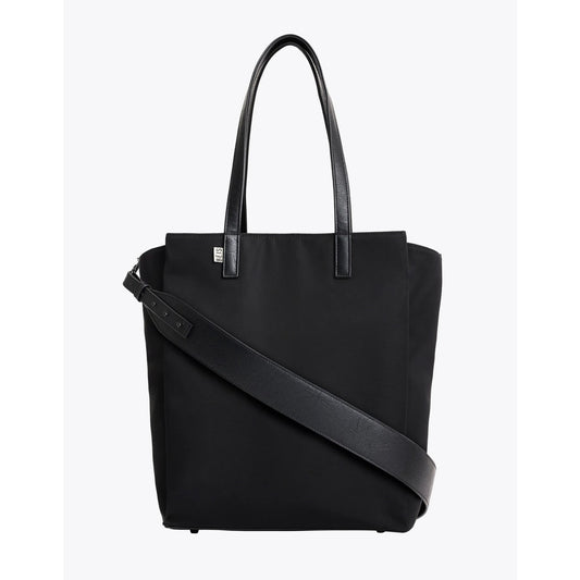Beis The Commuter Tate Leather Nylon Bag Black
