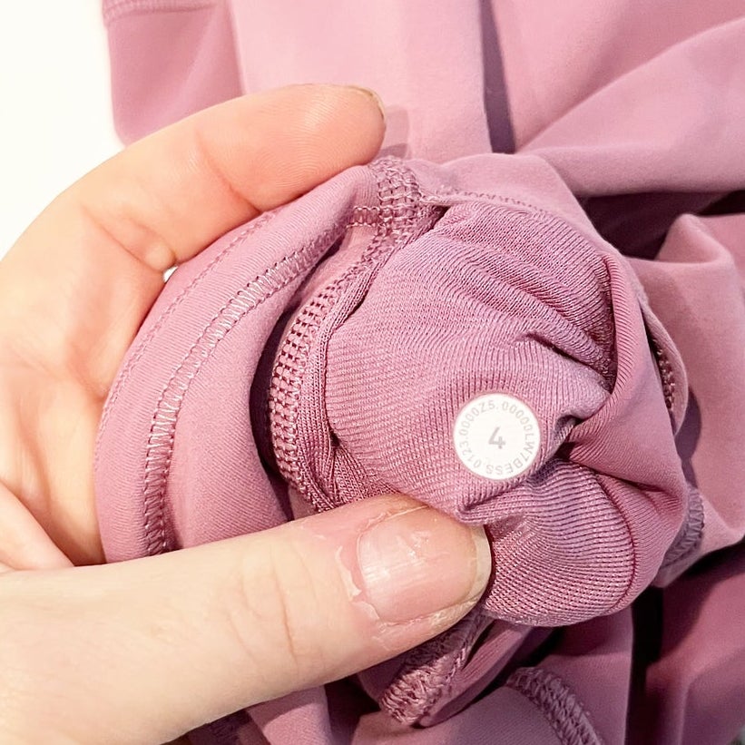 Lululemon Wunder Train High-Rise Bike Shorts Velvet Dust Pink 4