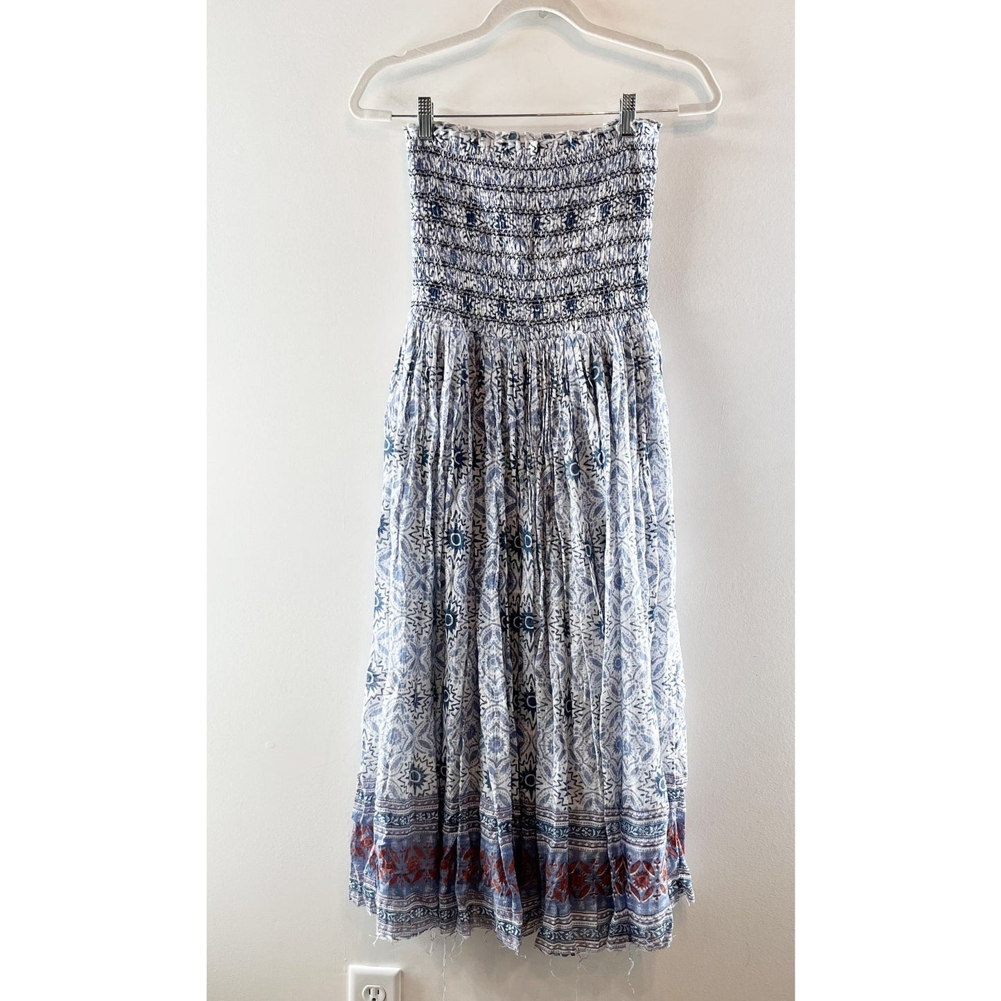 Free People Ravenna Printed Convertible Maxi Skirt Midi Dress XS