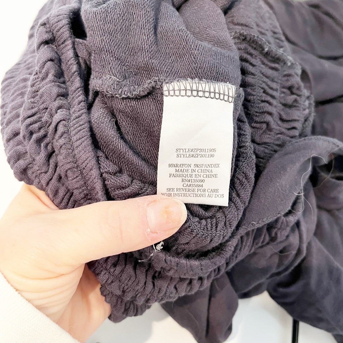 Z Supply Sleeveless Smocked Sleeveless Cropped Wide Leg Jumpsuit Blue Medium