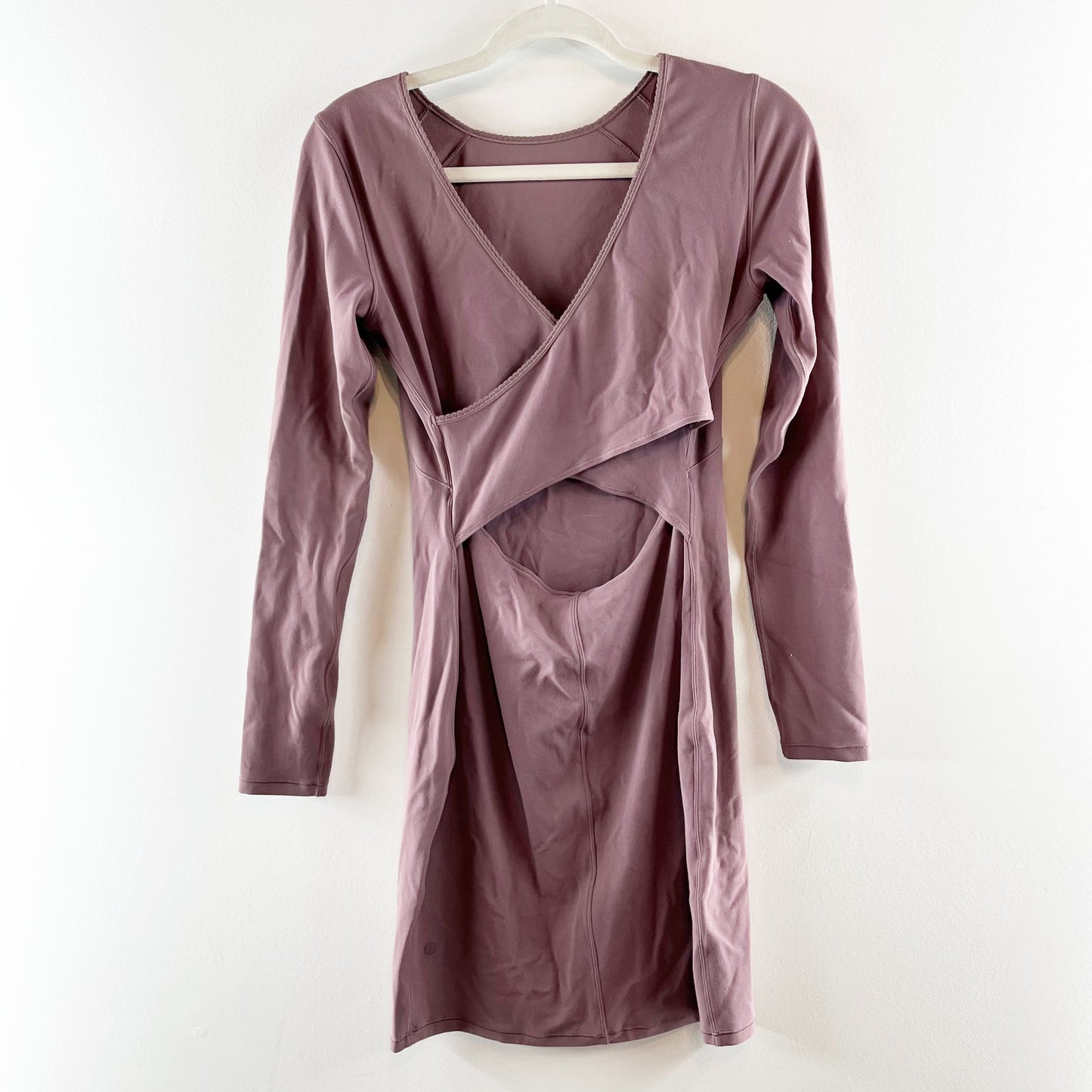 Lululemon Contour Mini Long Sleeve Dress Nulu Antique Bark Purple 6