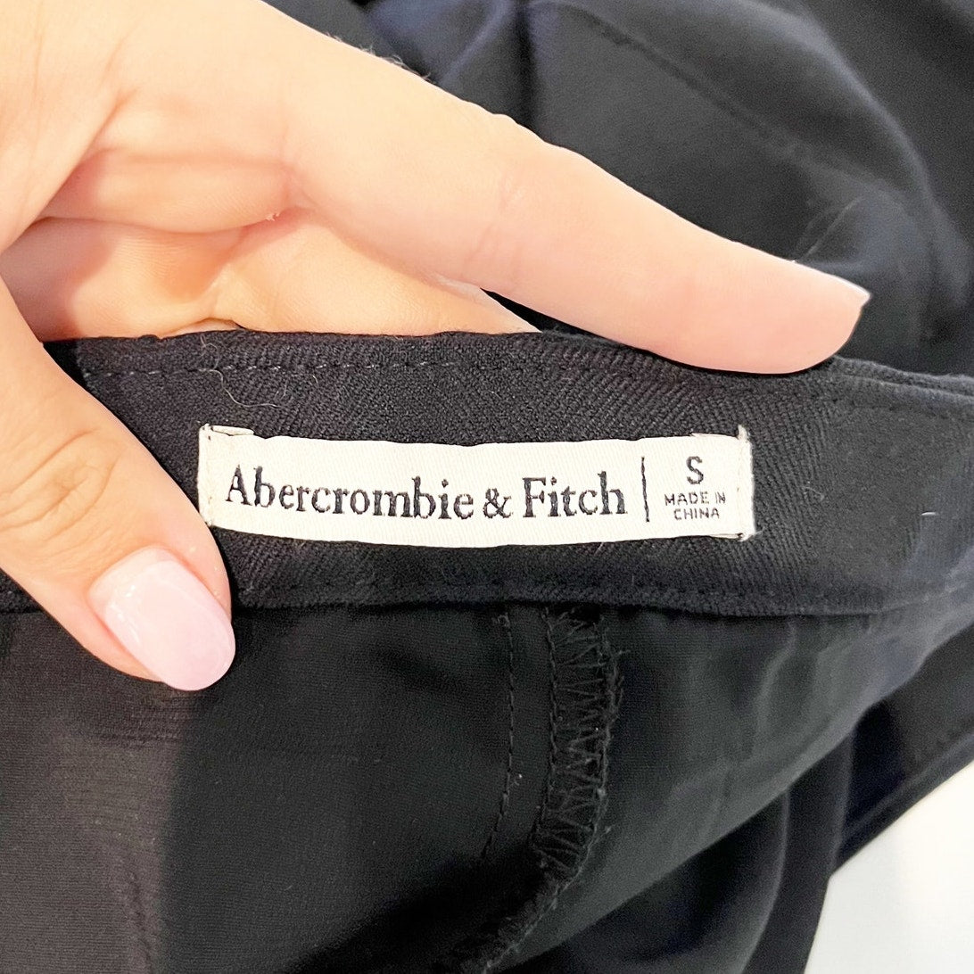 Abercrombie Pleated Mini Skirt Skort Black Small