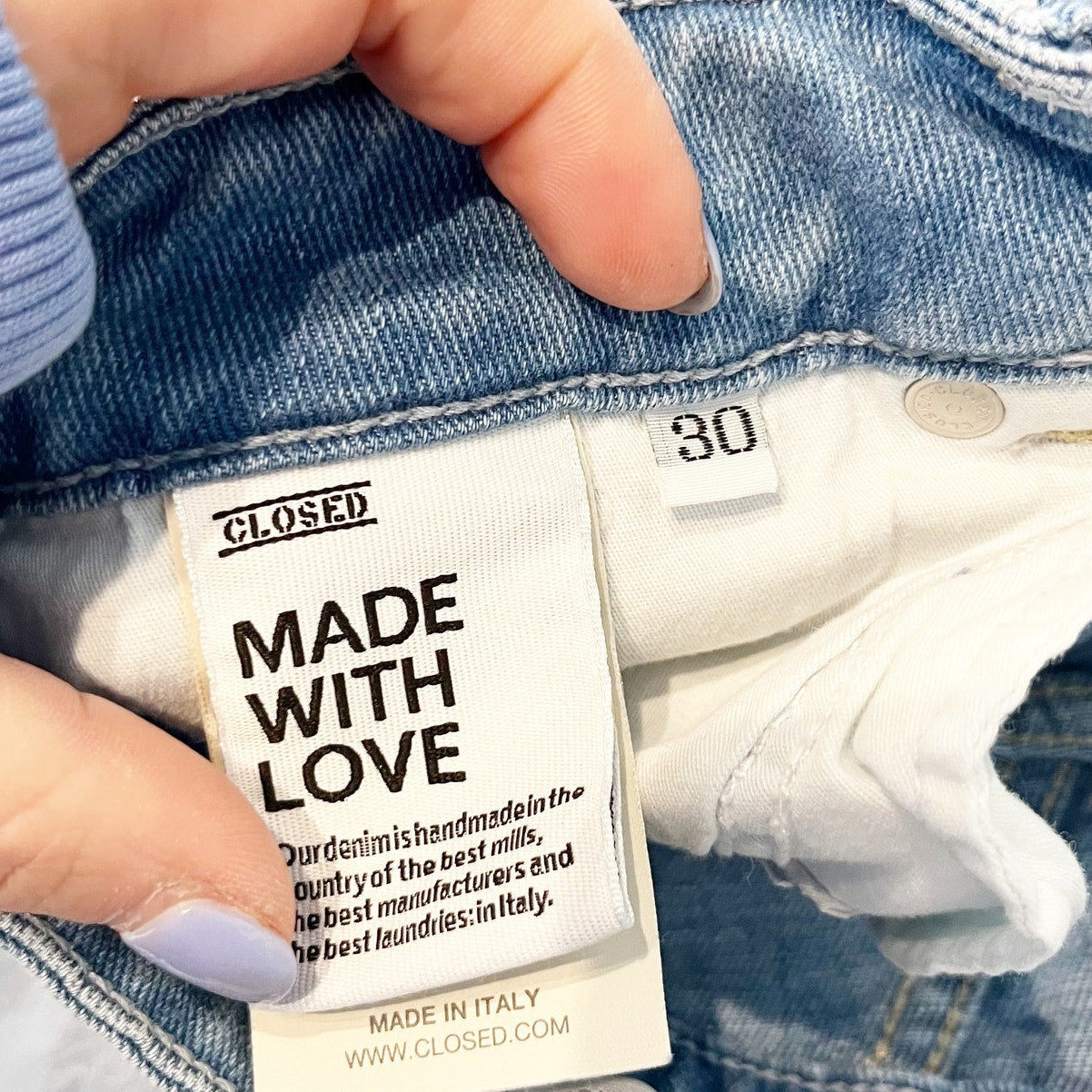 Closed Denim Glow Up High Rise Flare Dip Dye Jeans Blue 30