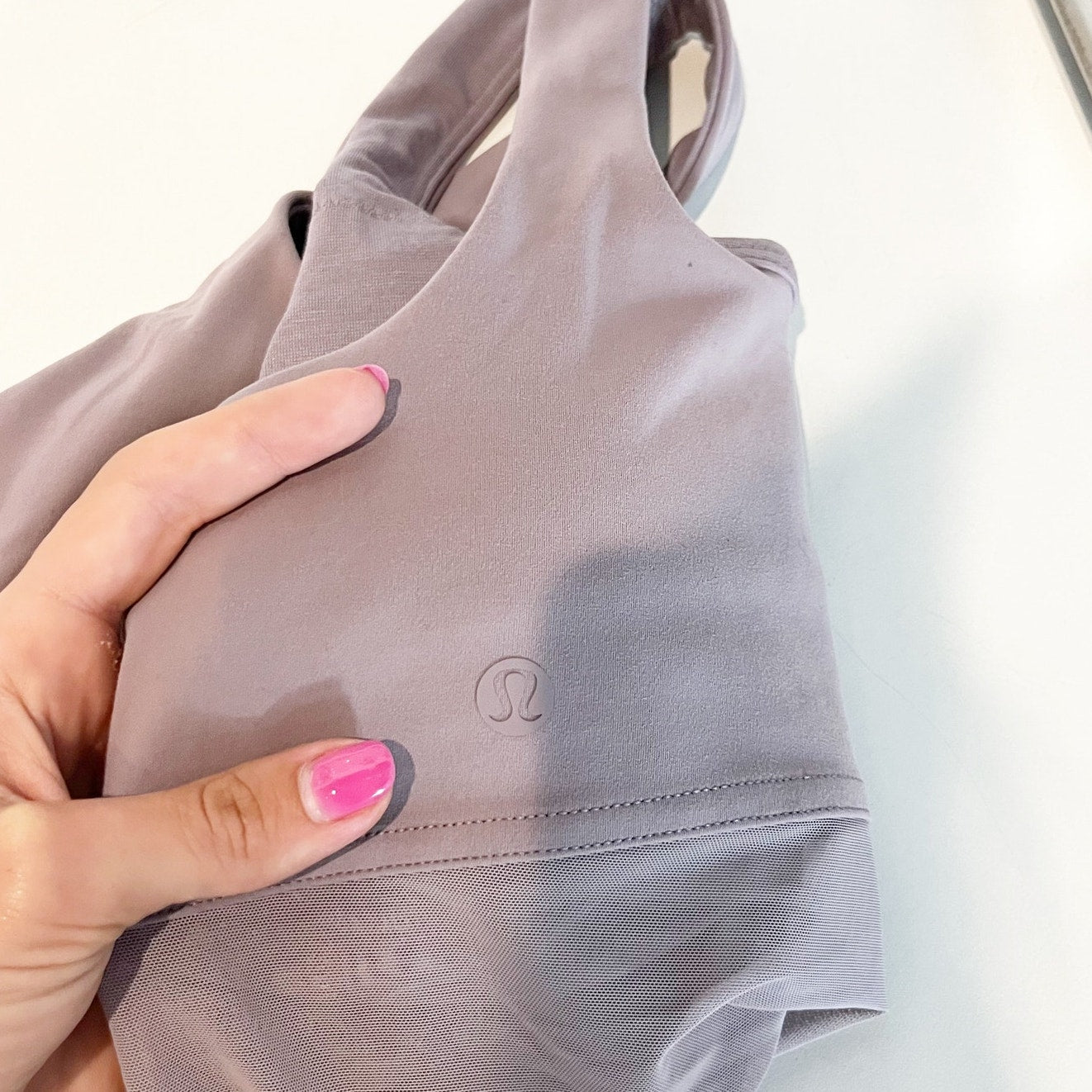 Lululemon Wunder Train Mesh Panel Tank Top Violet Verbena Purple 6