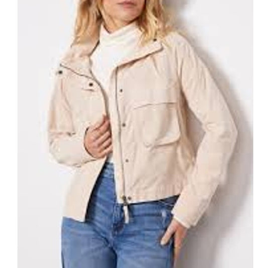 Evereve Corduroy Camp Utility Jacket Tan Beige XS