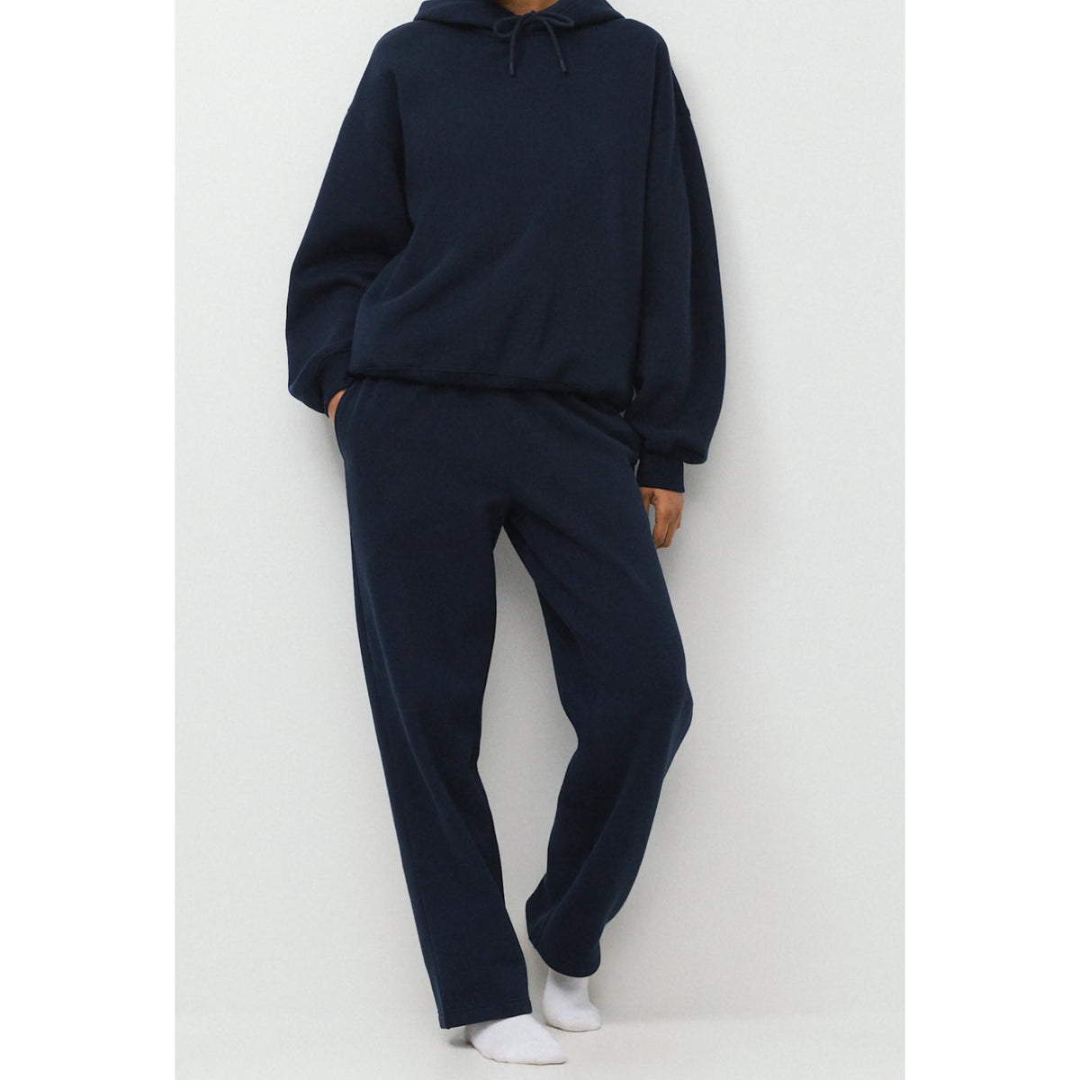 Aritzia Mega Fit Sweatfleece Straight Leg Sweatpants Admiral Navy Blue Small