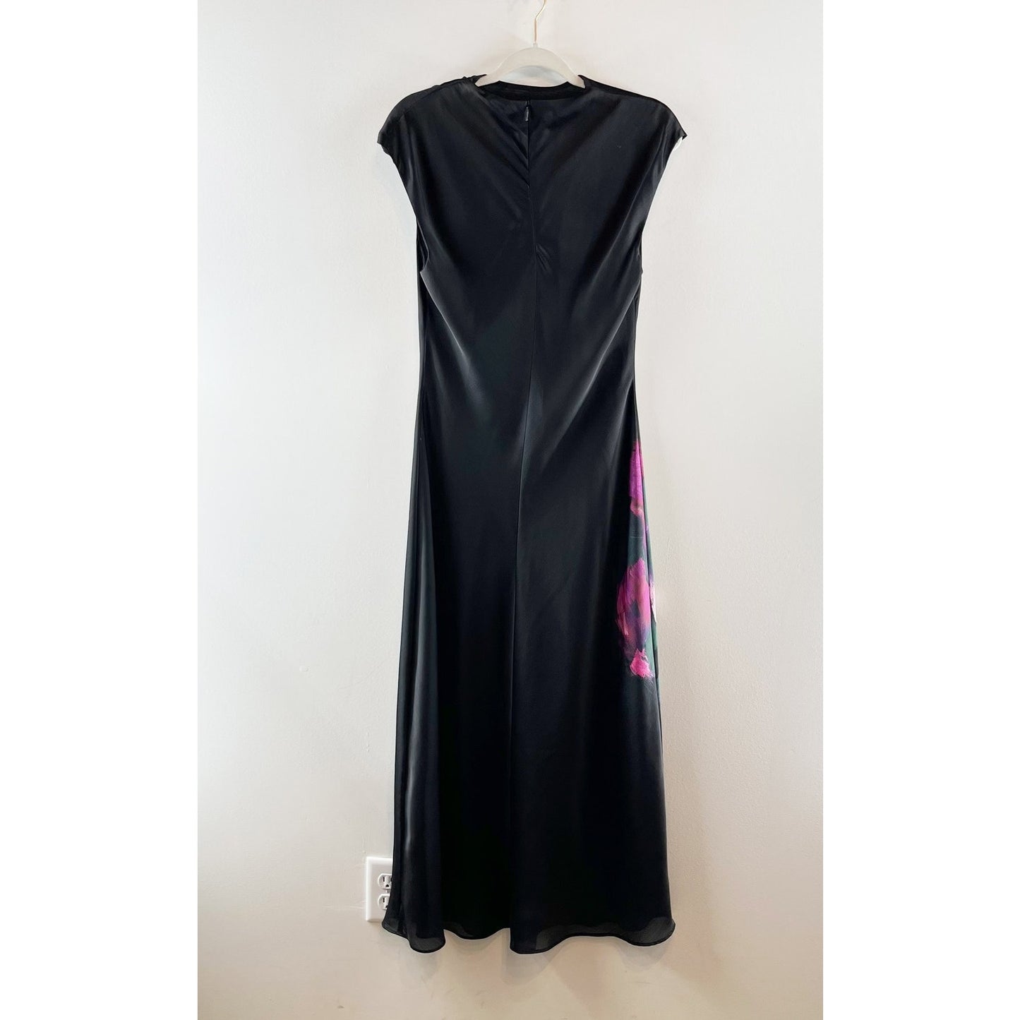 Ted Baker London Averiee Floral Cap Sleeve Cowl Neck Slip Maxi Dress Black 2