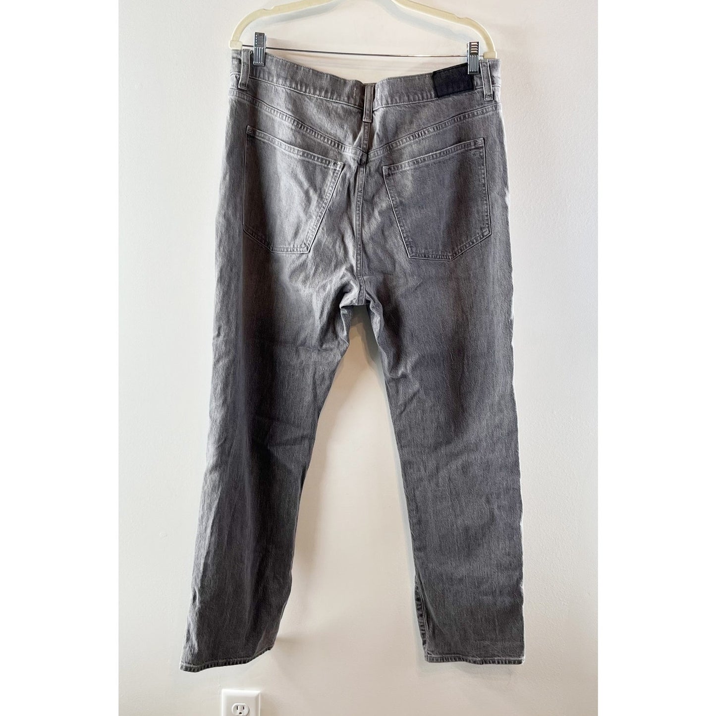 Madewell The 90s Straight Leg High Rise Jeans Gray 32 / 14
