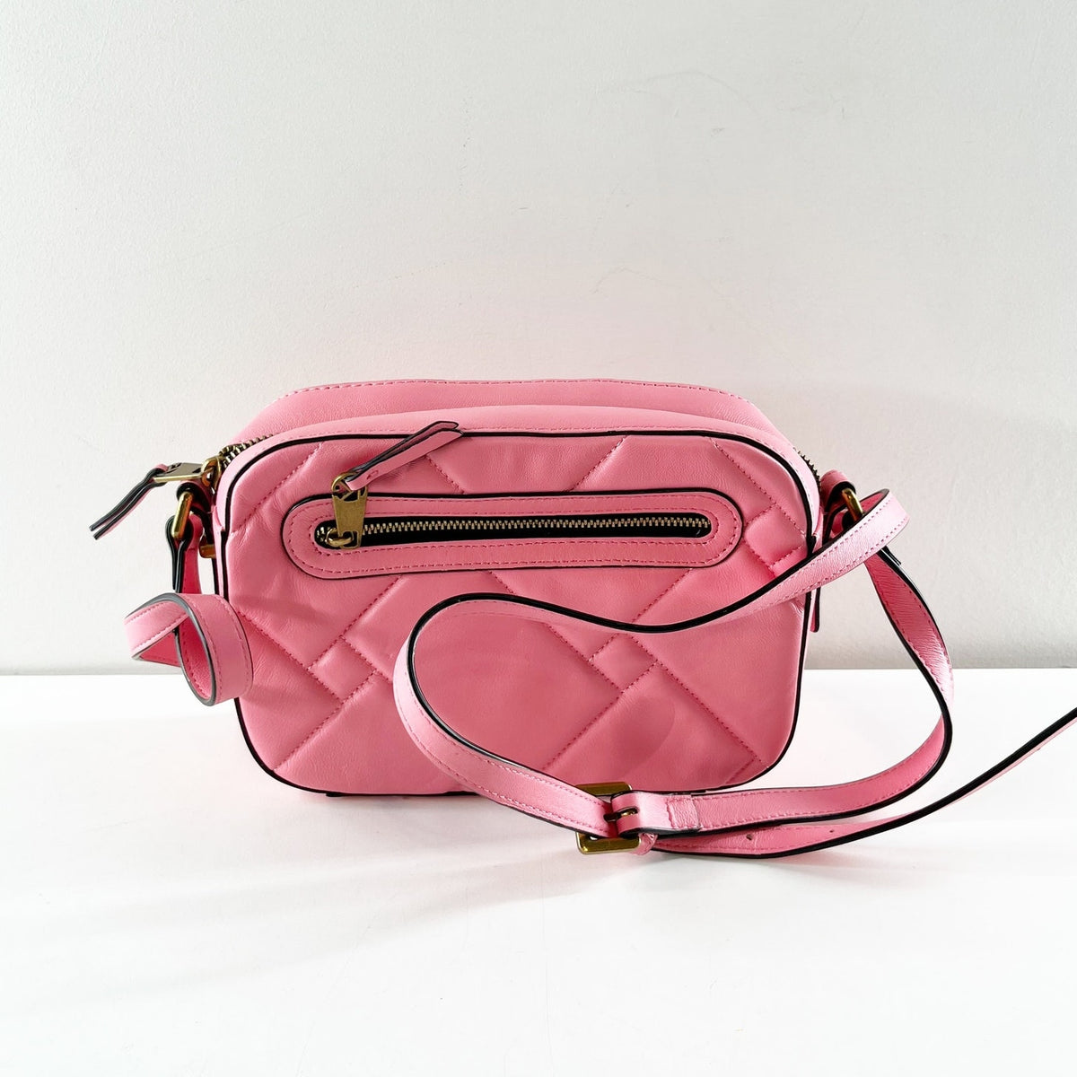 Kurt Geiger London Kensington Pink Leather Crossbody Bag Purse