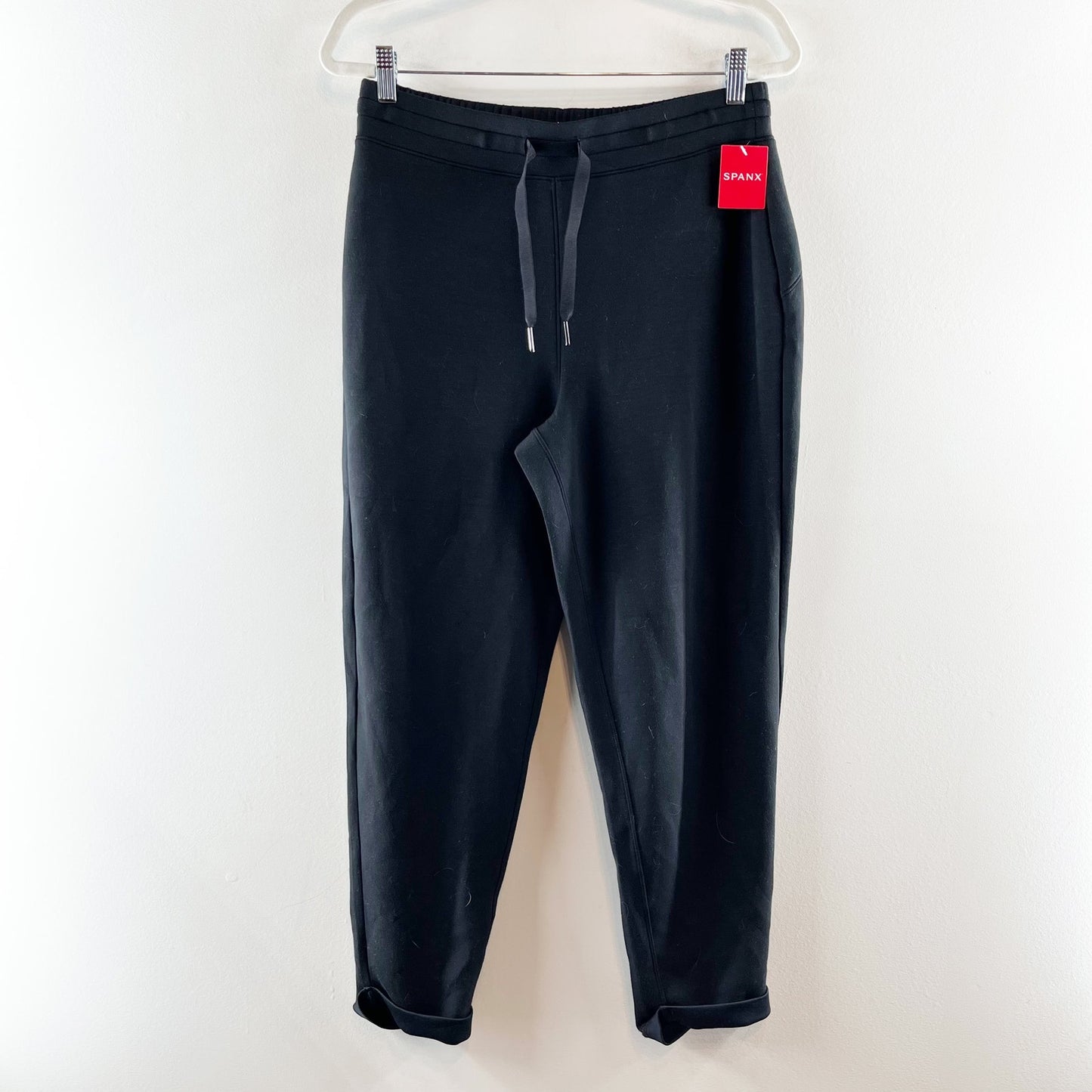 Spanx AirEssentials Tapered Slim Straight Leg Pants Sweatpants Black Large