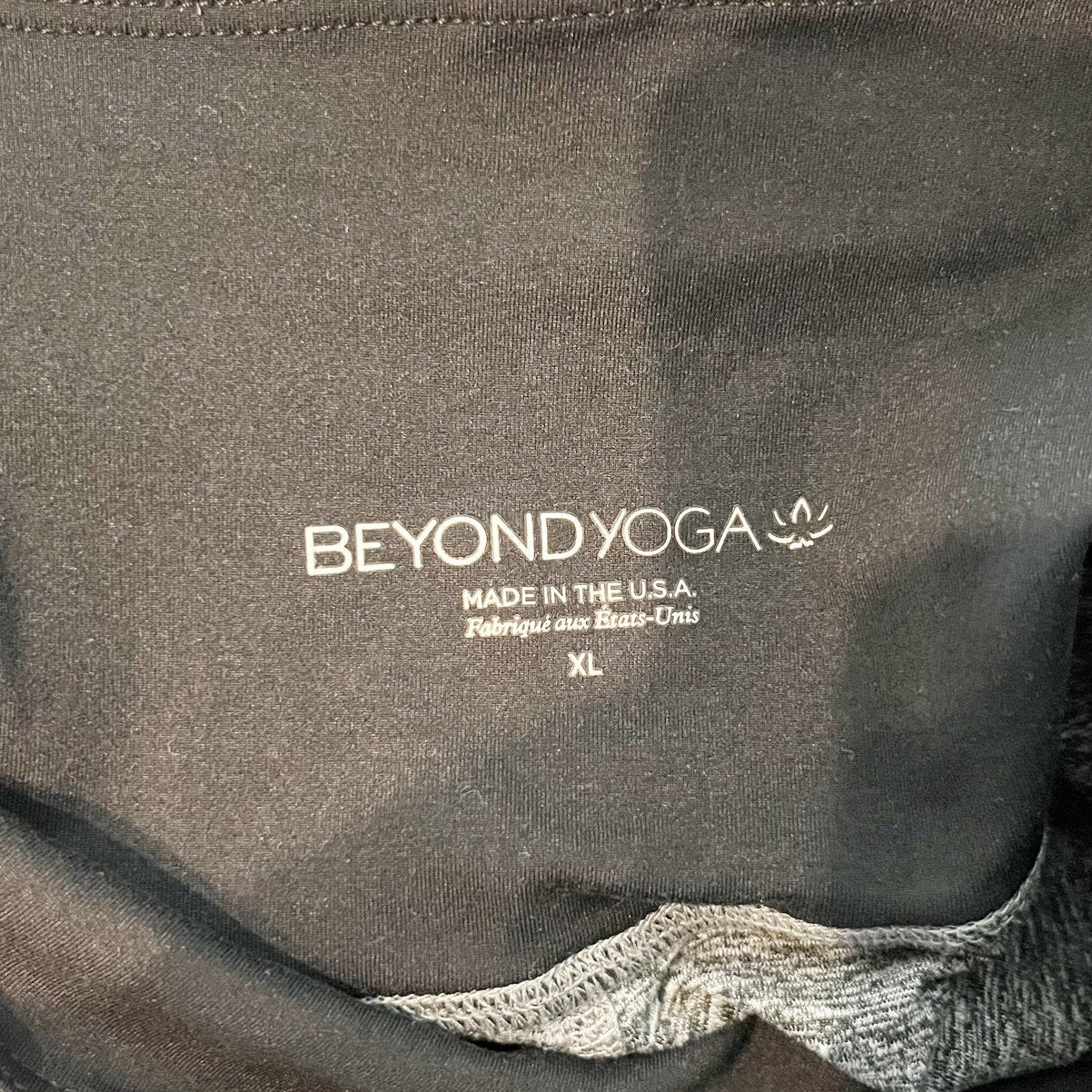 Beyond Yoga Cropped Spacedye Mid Rise Yoga Leggings Gray XL
