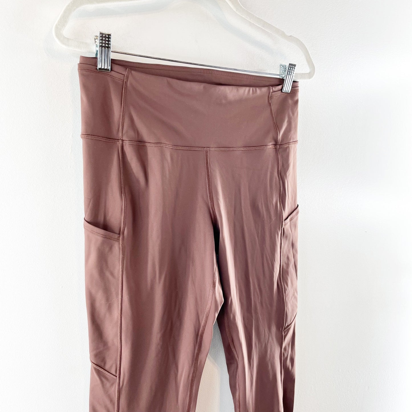 Lululemon Fast and Free Tight Leggings 28" Non-Reflective Brown Earth 10