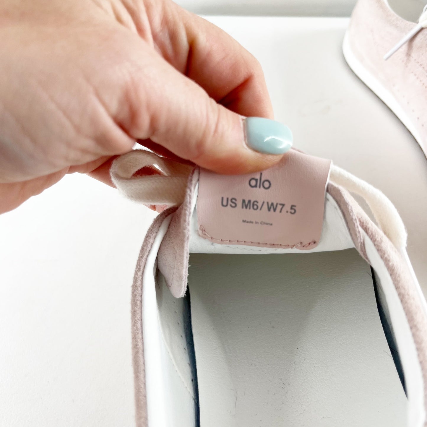 Alo + Jisoo Sunset Low Top Suede Sneakers Bloom Pink 7.5