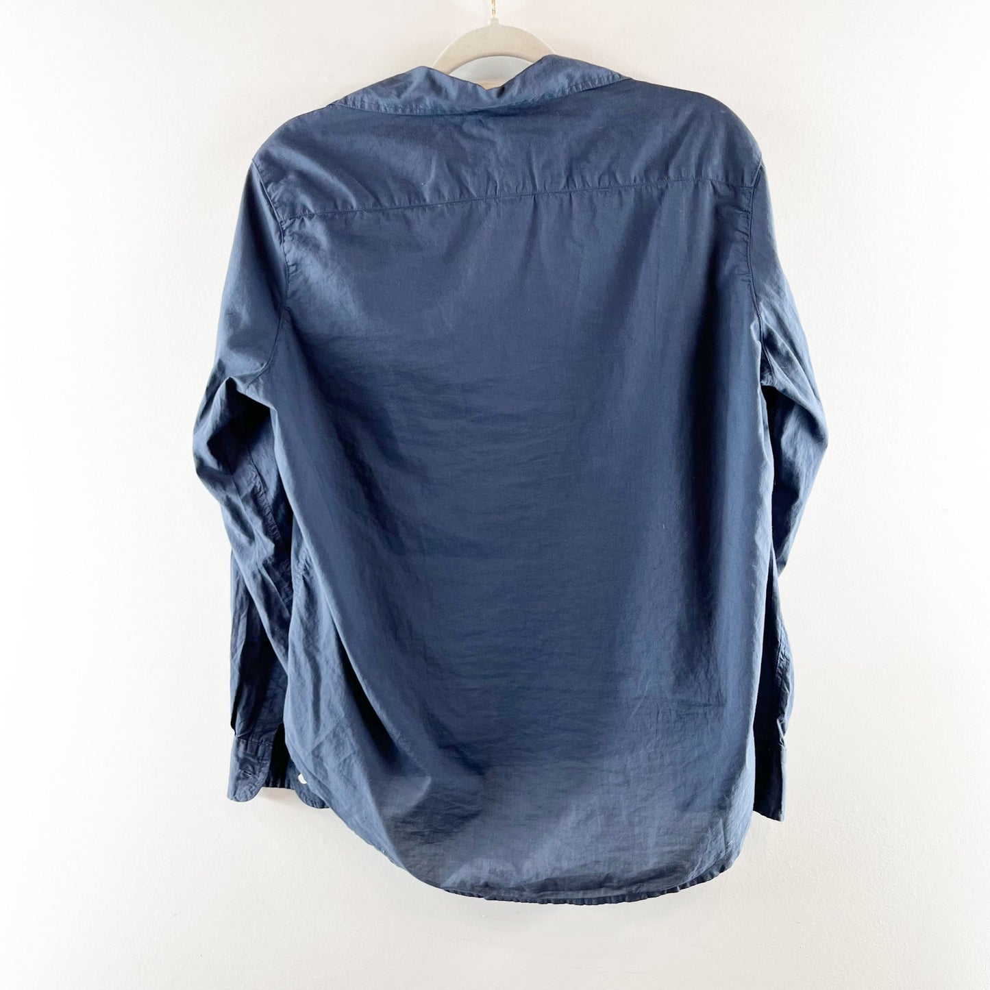 Frank & Eileen "Eileen" Cotton Button Up Shirt Blouse Blue Small