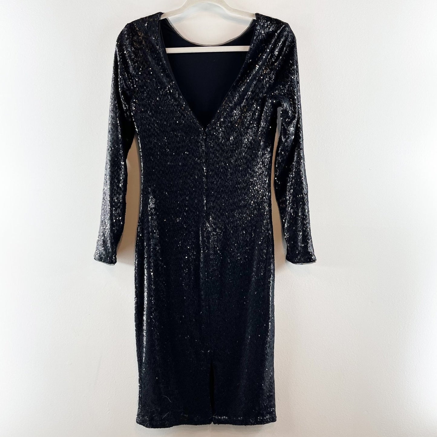 White House Black Market Inaugural Collection Sequin Sheath Dress Black 4