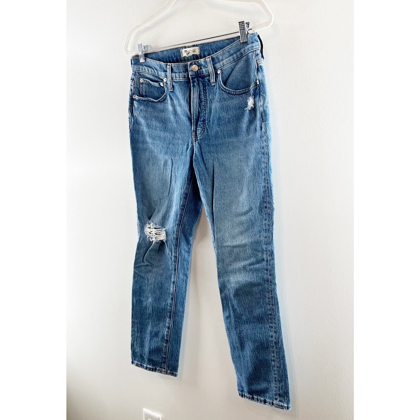 Madewell The Mid Rise Perfect Vintage Mom Ankle Jeans Blue 27