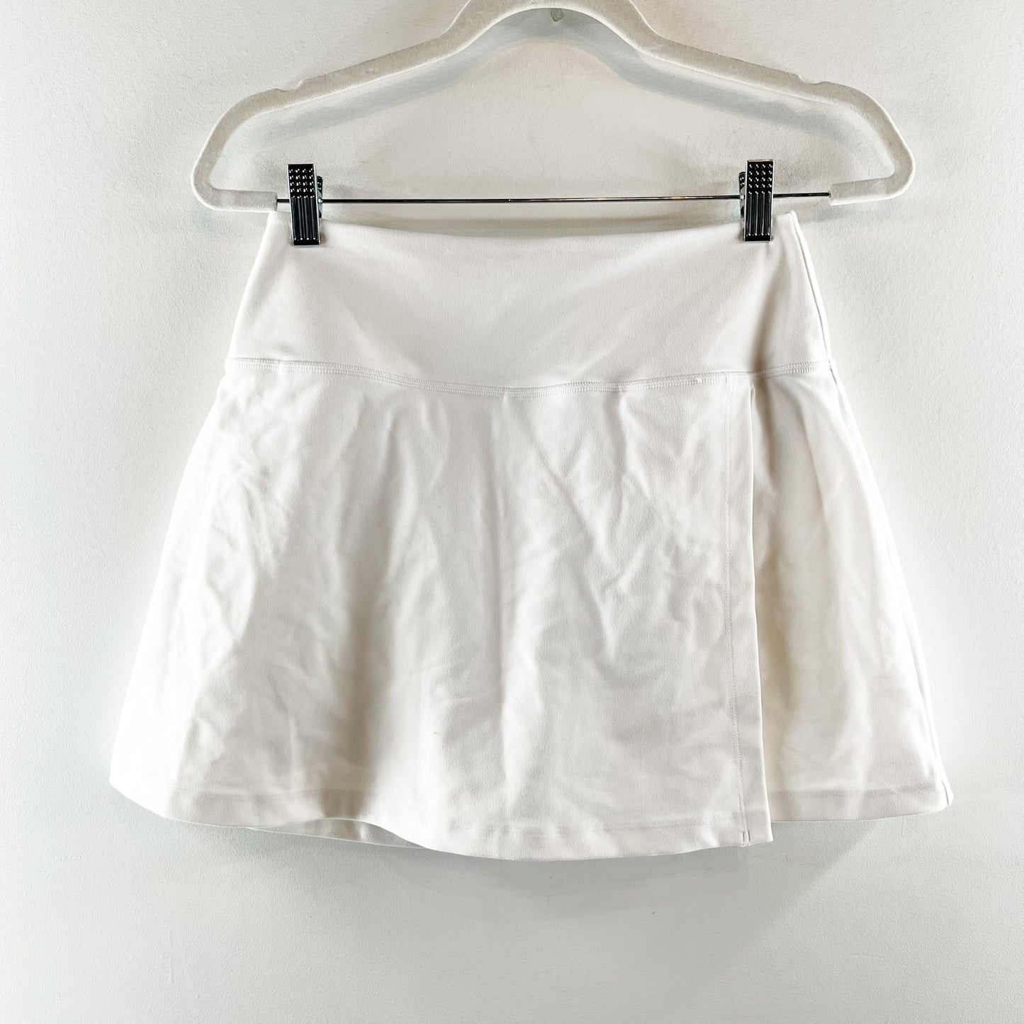 Abercrombie & Fitch YPB SculptLUX Faux Wrap Mini Skort Skirt White Medium