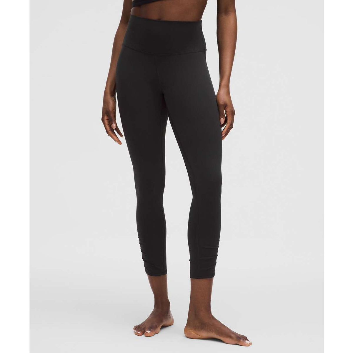 Lululemon Athletica Align Ruched Petal-Hem Tight Leggings 25" Black 2