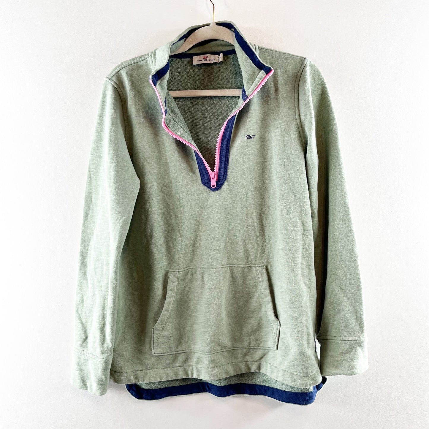 Vineyard Vines Long Sleeve Shep 1/2 Zip Pullover Sweatshirt Green Medium