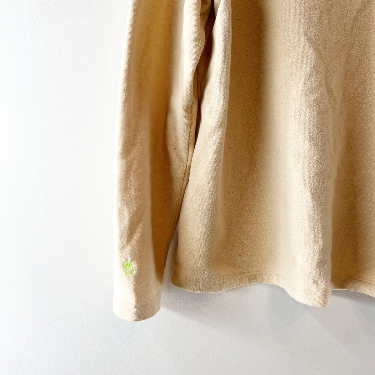 Dudley Stephens Park Slope Long Sleeve Funnel Neck Pullover Sweater Beige XXL
