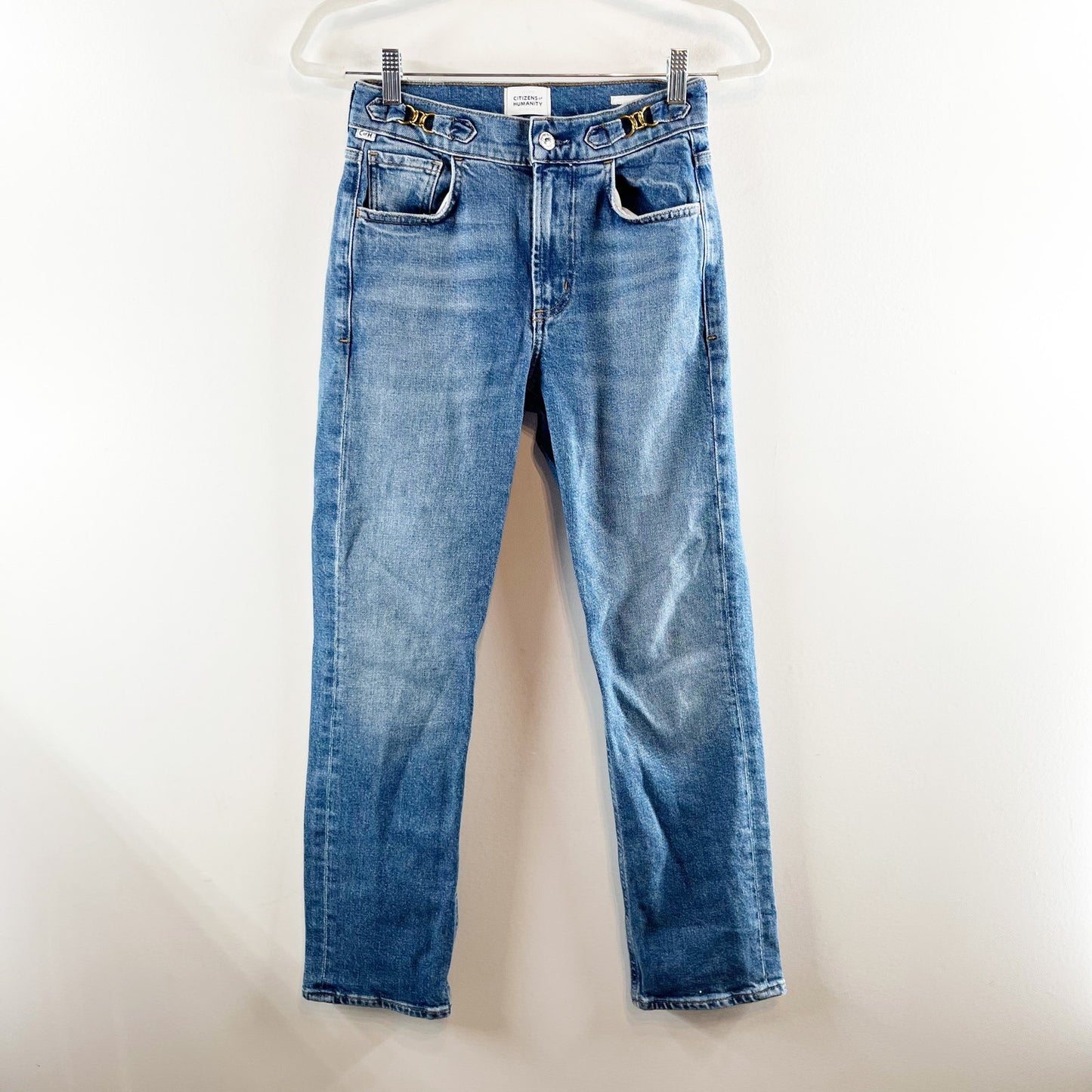 Citizens of Humanity Blaine Cotton Blend Vintage Denim Straight Jeans Alma 24