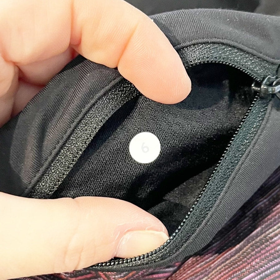 Lululemon Run For All Mini Tennis Skirt Skort Plum Burgundy Space Dye Black 6