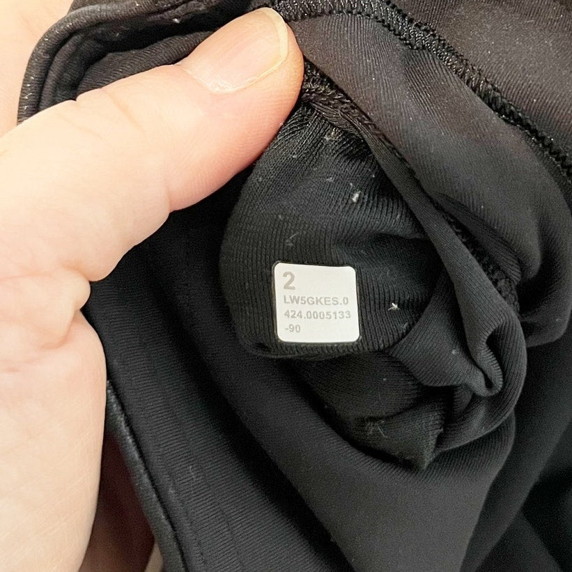 Lululemon Wunder Train High-Rise Tight Leggings 25" Matte Foil Shine Black 2