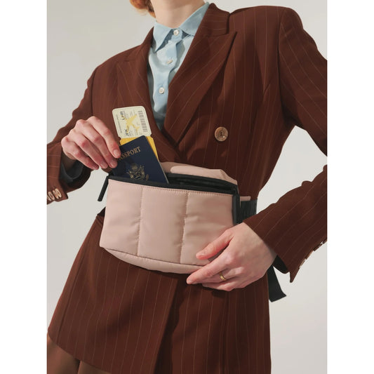 Calpak Luka Mini Belt Bum Fanny Pack Bag in Rose Quartz Pink