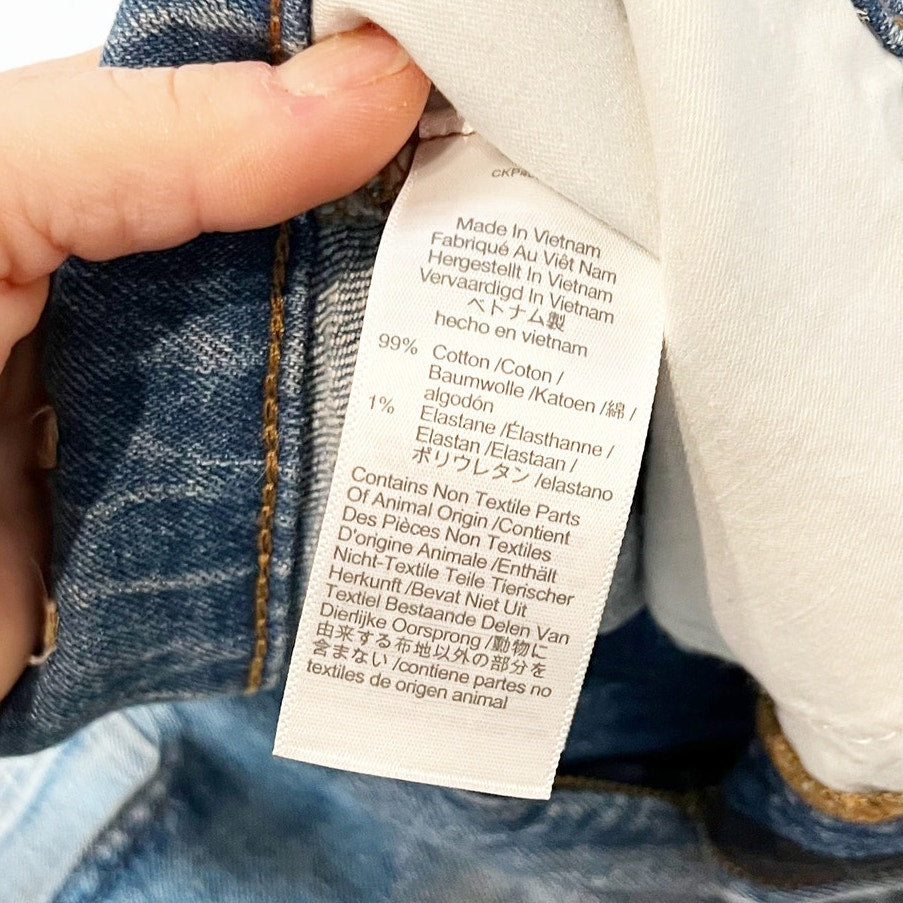 Madewell Perfect Vintage Cropped Jeans in Clymer Wash Blue 29 / 8