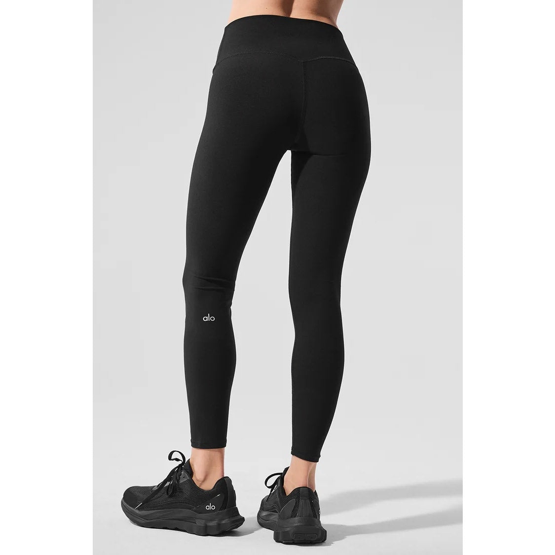Alo Alosoft High-Waist 7/8 Highlight Leggings Black Small